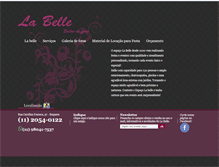 Tablet Screenshot of labelleeventos.com.br